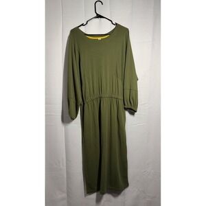 anthropologie rosemary midi dress Anthropologie Maeve Rosemary Midi Dress Pockets Peach Size 4 Excellent Condition